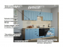 Кухонный гарнитур арт 18 Роял Вуд Голубой Вегас 3000 мм
