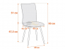 Стул обеденный La Rousse рогожка коричневый