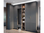 Шкаф 2-х створчатый Пандора ШК-01 Графит/базальт