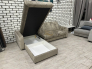 Диван Аккордеон 1200 с оттоманкой plush latte