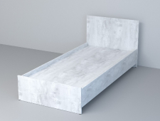 Кровать (арт.032) бетон светлый