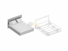 Кровать 1,6  без основания