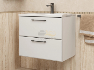 Тумба с раковиной Uperwood Foster белая 60 см
