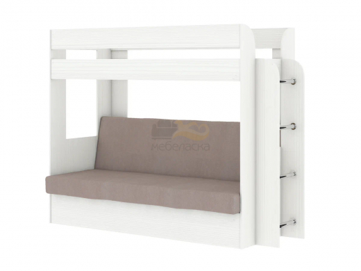 Кровать двухъярусная Карамель 75 бодега светлый-Vivaldi 22 стоун