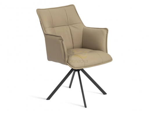Кресло Луц опора 360 экокожа люкс модерн 13-07 капучино
