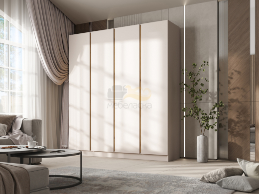 Шкаф трехстворчатый Келвин (2000) Кашемир-вставка дуб крафт