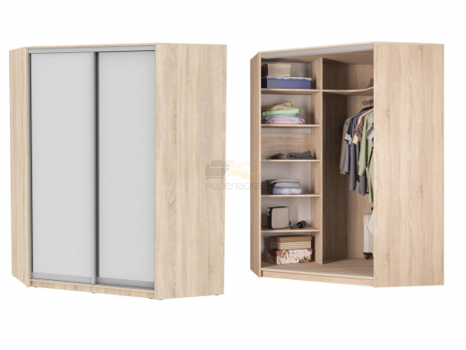 Угловой шкаф-купе Аларти YA-198х1400-568-1 (D5D5)