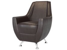 Банкетка кресло Лилиана 6-5121 кожзам темно-коричневый